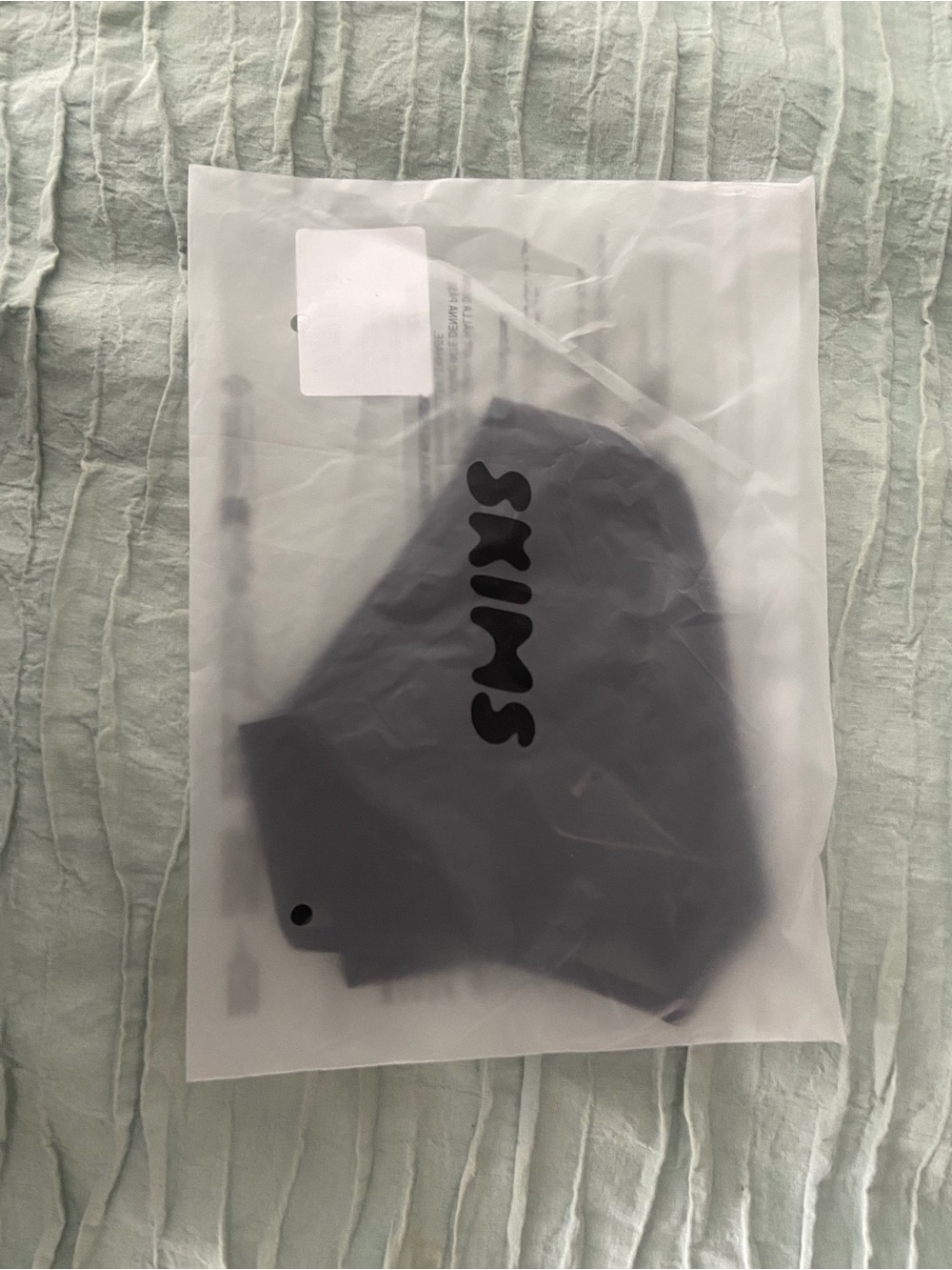 SKIMS Onyx Ultra Fine Mesh Thong